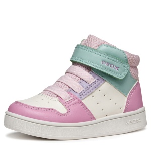 Ghete fete Geox Eclyper White Dk Pink - B465MA/000BC/C1364 - interior