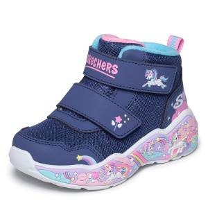 Ghete fete Skechers Play Scene Bleumarin - 303163N/NVMT - lateral