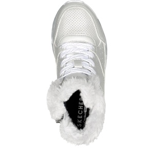 Ghete fete Skechers Uno Lite Camo Silver Gray - Img 4