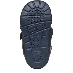 Ghete îmblănite băieți Geox Elthan Boy Navy Red — talpa