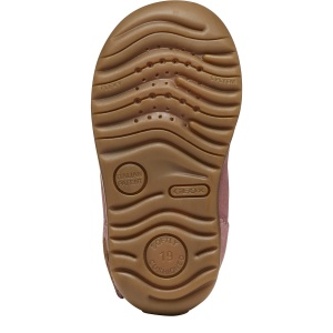 Ghete imblanite fete Macchia Girl Dk Pink Nubuc - B664PC/00033/C8006 - talpă