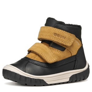 Ghete îmblănite impermeabile băieți Geox Omar WPF Black Dk Yellow - B462DC/04322/C9241 - interior