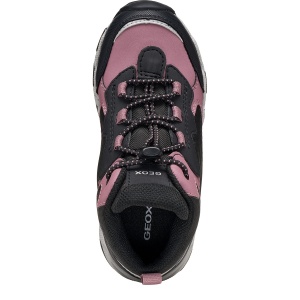 Ghete impermeabile fete Geox Magnetar G. B Abx Girl Dark Rose/Black - J464LB/050FU/C9321 - de sus