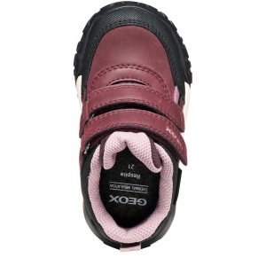 Ghete impermeabile fete Geox Trekkyup Girl B Abx Burgundy Rose — vedere de sus