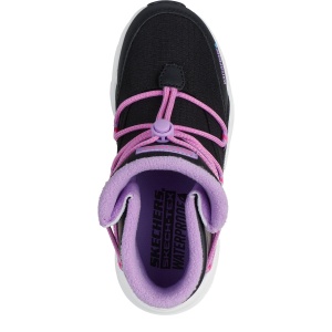 Ghete impermeabile fete Skechers Turbo Tread Black Multi — vedere de sus