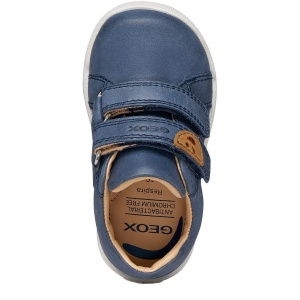 Pantofi băieți Geox Macchia Navy — vedere de sus