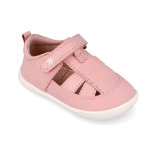 Garvalin Pantofi decupati barefoot fete 262323-B032 Rosa încălțăminte primii pasi bigstep