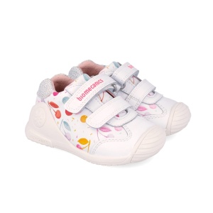 Biomecanics Pantofi fete 262102-B050 Blanco încălțăminte primii pasi bigstep
