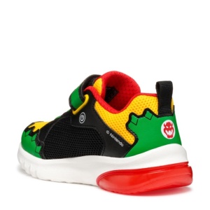 Geox Pantofi sport baieti Ciberdron Boy Green Red J55LBE-01454-C3221
