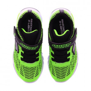 Skechers Pantofi sport Baieti Flex Glow Elite Lime Black N incaltaminte copii bigstep