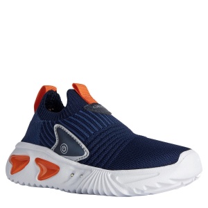 Pantofi sport baieti Assister B.D Navy Orange — vedere în perspectivă
