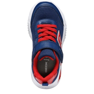 Pantofi sport băieți Geox Assister Boy Navy Red — vedere de sus