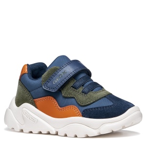 Pantofi sport băieți Geox Ciufciuf Boy Lt Navy/Orange - B455RB/0FU22/CB42T - față