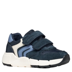 Pantofi sport băieți Geox Flexyper Mini Boy Navy/Dk Sky — vedere în perspectivă