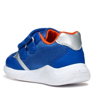 Pantofi sport băieți Geox Sprintye Boy Royal Orange — vedere din spate