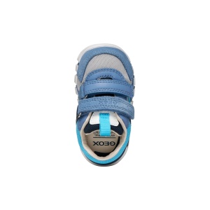 Geox Pantofi sport baieti Iupidoo Boy Dk Sky Lt Grey încălțăminte primii pasi bigstep