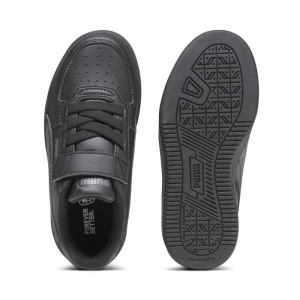 Pantofi sport baieti Puma Caven 2.0 AC+ PS Black 393839-01, negri, inchidere cu scai si siret elastic, potriviti pentru scoala, uniforma, stil casual sau evenimente speciale