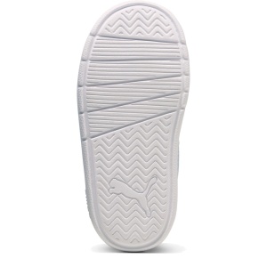 Pantofi sport băieți Puma Courtflex V3 Mesh Inf Blue Jewel-Lucite — vedere de sus și talpa