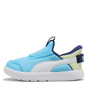 Pantofi sport băieți Puma Courtflex v3 Sliptech Inf Blue-white