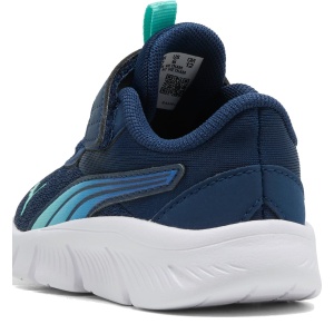 Pantofi sport băieți Puma FlexFocus Modern Blaze Fade AC+ Inf Persian Blue-Intense Mint - detaliu călcâi - 313849/02