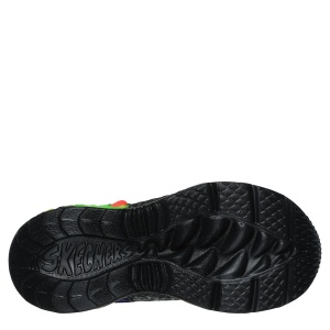 Pantofi sport băieți Skechers Creature Lights Black Lime - Img 5
