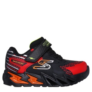 Pantofi sport băieți Skechers Flex-Glow Bolt Black Red mărimi 22-26