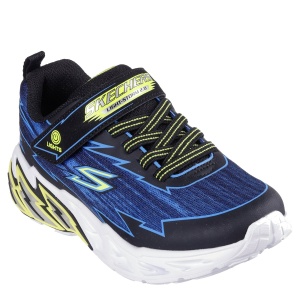 Pantofi sport băieți Skechers Light Storm 2.0 Black Blue — vedere în perspectivă