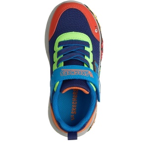 Pantofi sport băieți Skechers Play Scene Navy Multi — vedere de sus