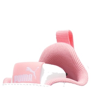 Pantofi sport fete Courtflex V3 Dotty V Inf PUMA White Pink — vedere în perspectivă
