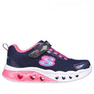 Skechers Pantofi sport Fete Flutter Heart Lights Navy Multi incaltaminte copii bigstep