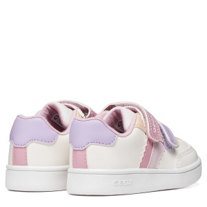 Pantofi sport fete Geox Eclyper Girl Optic White/Nude - B665MA/000BC/C1R8Z - perechea spate