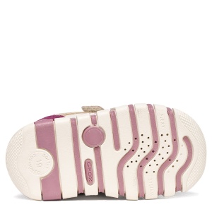 Pantofi sport fete Geox Iupidoo Girl Beige/Dk Pink - B3558C/05422/C5378 - talpă
