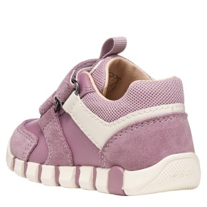 Pantofi sport fete Geox Iupidoo Girl Lt Prune — vedere din spate
