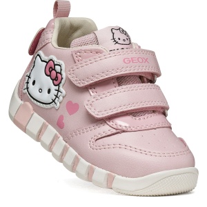 Pantofi sport fete Geox Iupidoo Girl Pink - B6658A/05402/C8004 - unghi