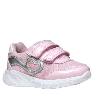 Pantofi sport fete Geox Sprintye Girl Pink Silver — vedere în perspectivă