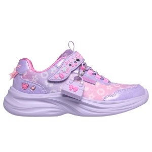 Skechers Pantofi sport fete Power Jams 2.0 Lavender Multi încălțăminte copii bigstep