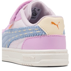 Pantofi sport fete Puma Caven III DORA AC+ Inf Mauve Glow-Chambray Blue-Powder Pink - detaliu călcâi - 407725/01