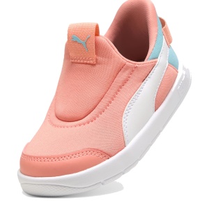 Pantofi sport fete Puma Courtflex v3 Sliptech Inf Pink — vedere în perspectivă