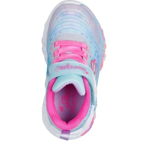 Pantofi sport fete Skechers Eternal Heart Lights Blue Multi mărimi 21-26 — vedere de sus