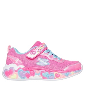 Pantofi sport fete Skechers Eternal Heart Lights Ton Of Love Hot Pink