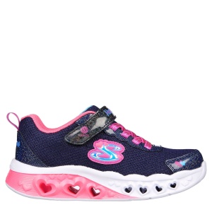 Pantofi sport fete Skechers Flutter Heart Lights Navy Multi