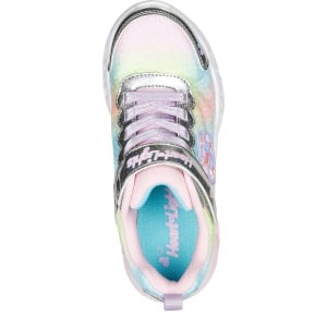 Pantofi sport fete Skechers Flutter Heart Lights Simply Silver Multi - Img 4