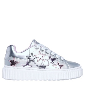 Pantofi sport fete Skechers Hi Ridge Superstardom Silver Multi