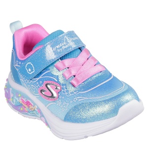 Pantofi sport fete Skechers My Dreamers Lil Mermaid Blue — vedere în perspectivă