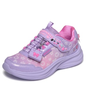 Pantofi sport fete Skechers Power Jams 2.0 Lavender Multi — vedere laterală detaliată