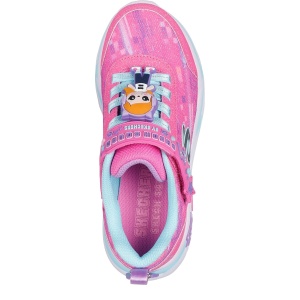 Pantofi sport fete Skechers Snuggle Sneaks Skech Squad Pink Multi — vedere de sus
