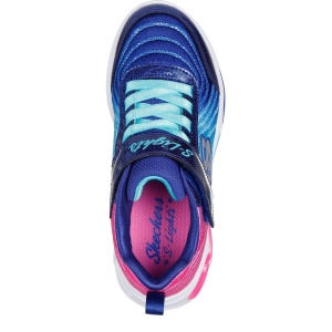 Pantofi sport fete Skechers Wavy Beams Ombre Express Navy - Img 4