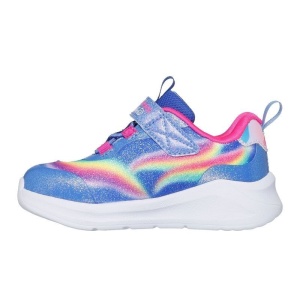 Pantof sport Skechers Unicorn Dreams pentru fete, albastru cu unicorn 3D, curcubeu si lumini LED