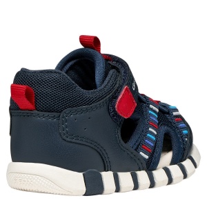 Sandale băieți Geox Iupidoo Navy/Red — vedere din față