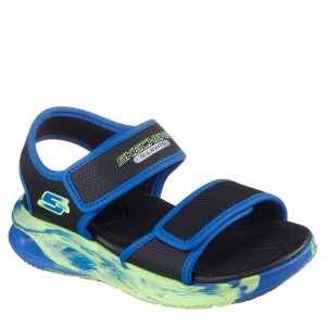 Sandale băieți Skechers Sola Glow Sandal Black Blue - Img 2